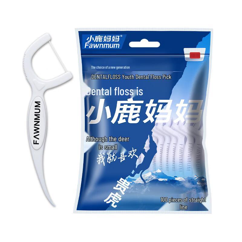 Xiao Lu Ma Ma 600-Count Fine Smooth Round Dental Floss Sticks