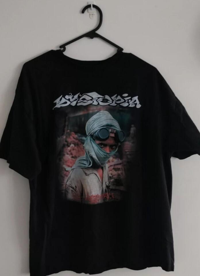Dystopia The Aftermath Tshirt  Rare Dystopia Band Music S5XL Unisex T-Shirt S