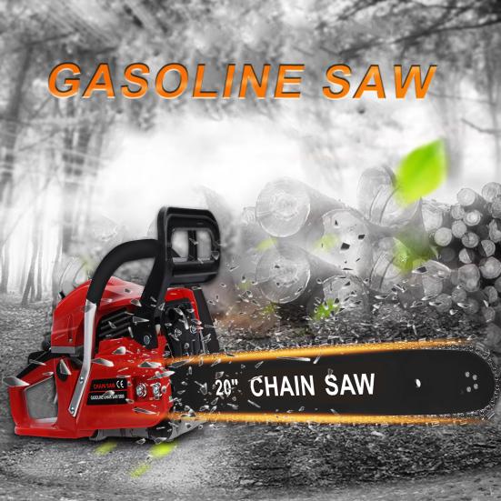 20 Inch Gas Chainsaw 58CC 2-Stroke Gas Powered Handheld Cordless