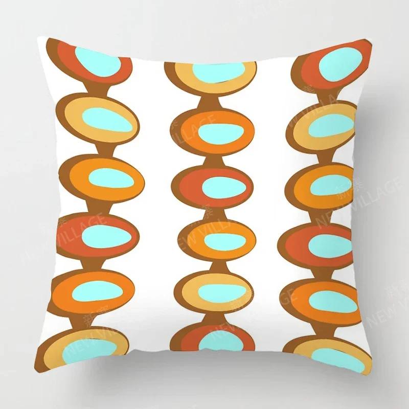 Nordic Fall Home Decor Autumn Throw Pillow Case Sofa Cushion Cover Modern 45x45cm 45*45 50x50 60x60cm 40*40 40x40 Geometry 60*60