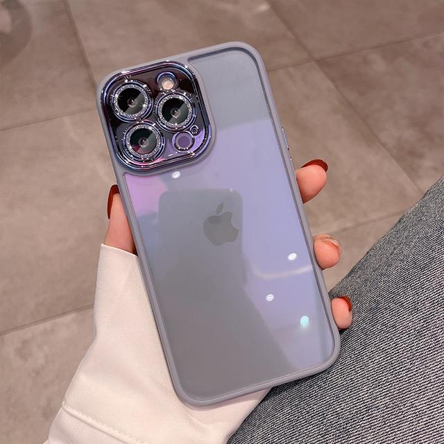 

Роскошный прозрачный чехол для телефона с блестками и бриллиантами для Iphone 14 13 12 Pro Max Plus, защитное покрытие для объектива, противоударный гибридный защитный чехол For iPhone 13 Pro