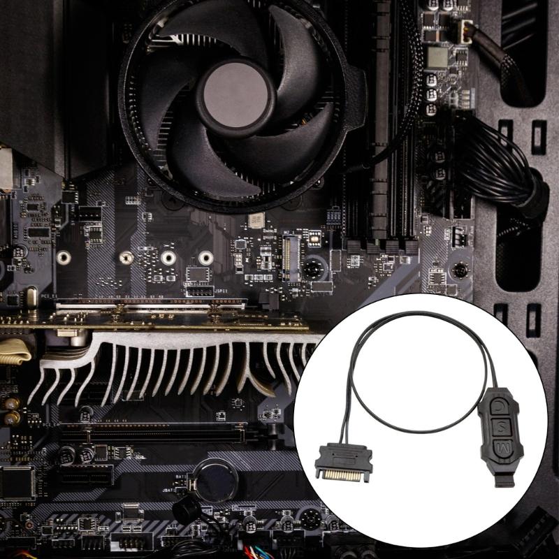 5V 3 Pin ARGB Controller Power Controller for Computer Fan Lighting Synchronization and Speed Adjustment Light Strips