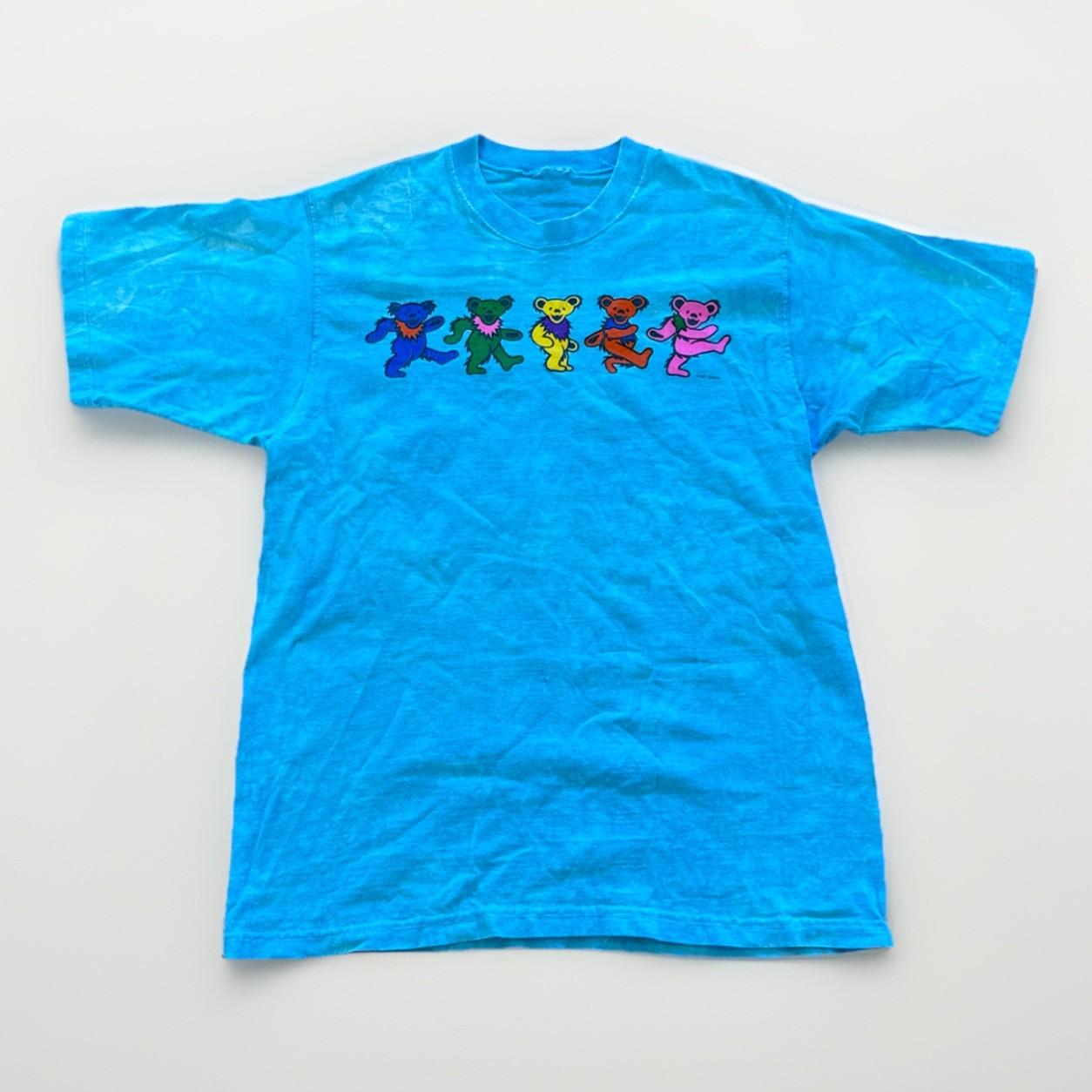 Vintage Grateful Dead Shirt Mens M Liquid Blue Dancing Bears 90s Blue Band Tee XXXL