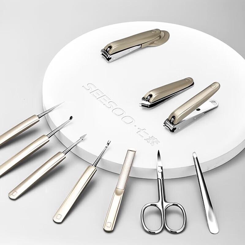 SEESOO 10-Piece Professional Manicure Set