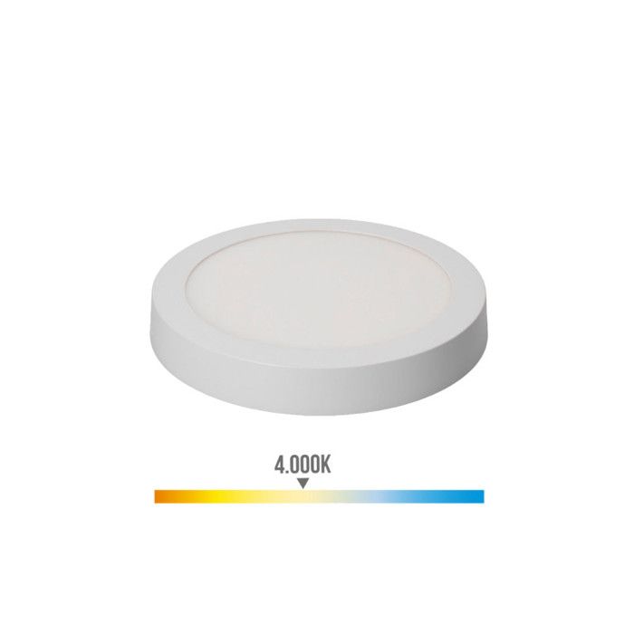 Plafonnier LED EDM - 20W - 1500lm - 4000K - Blanc - 31590