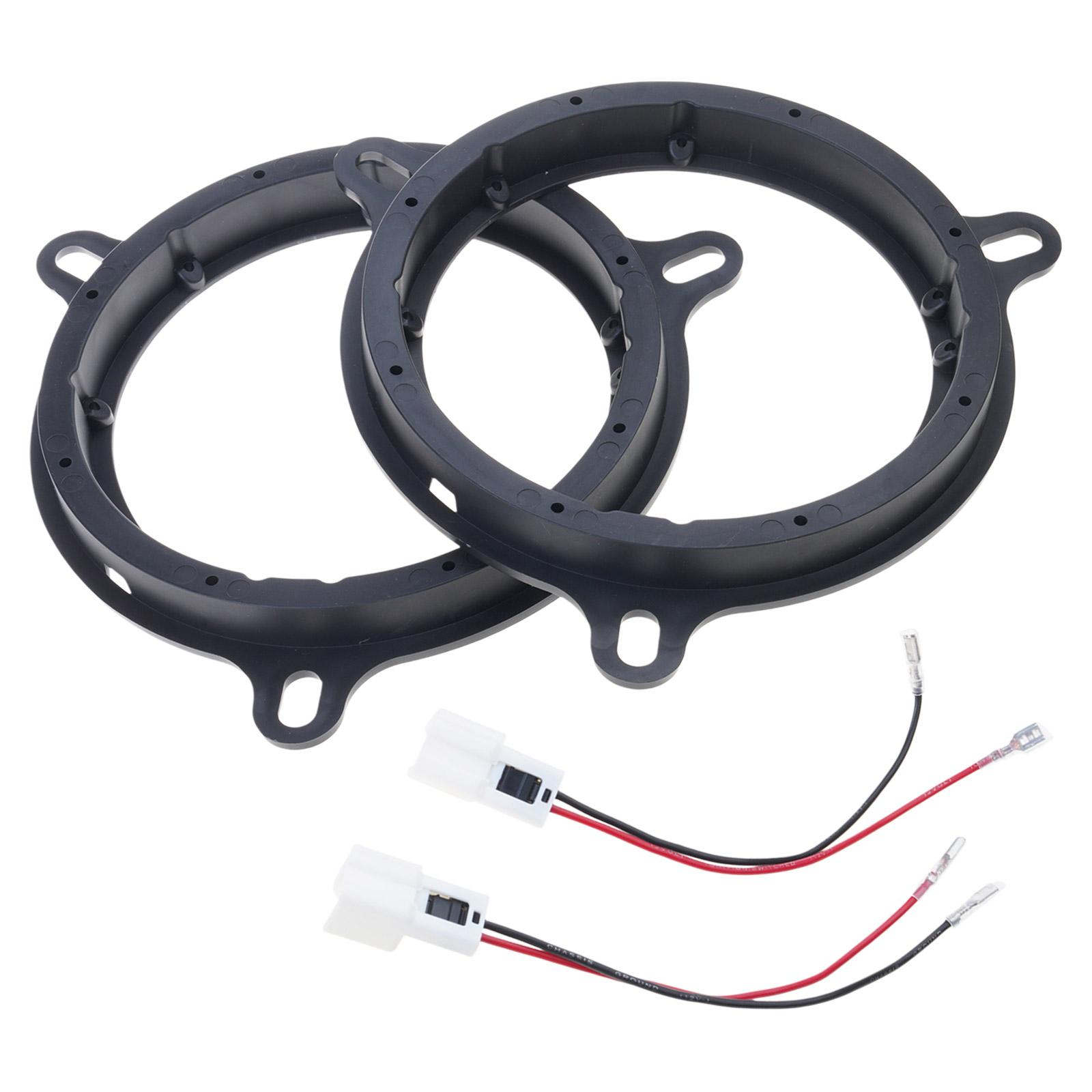 

6.5in Car Horn Washer Adapter Holder Car Stereo Speaker Spacer Adaptor & Speaker Harness for NISSAN Smart Renault Dacia
