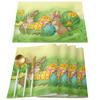 Cartoon Kaninchen Ostern Eier Runde Tisch Tuch Festival Esszimmer Wasserdichte Tischdecke Tisch Abdeckung Für Hochzeit Party Decor