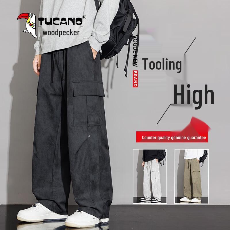 

TUCANO Men s Thickened Tie-Dye Straight-Leg Cargo Pants XL