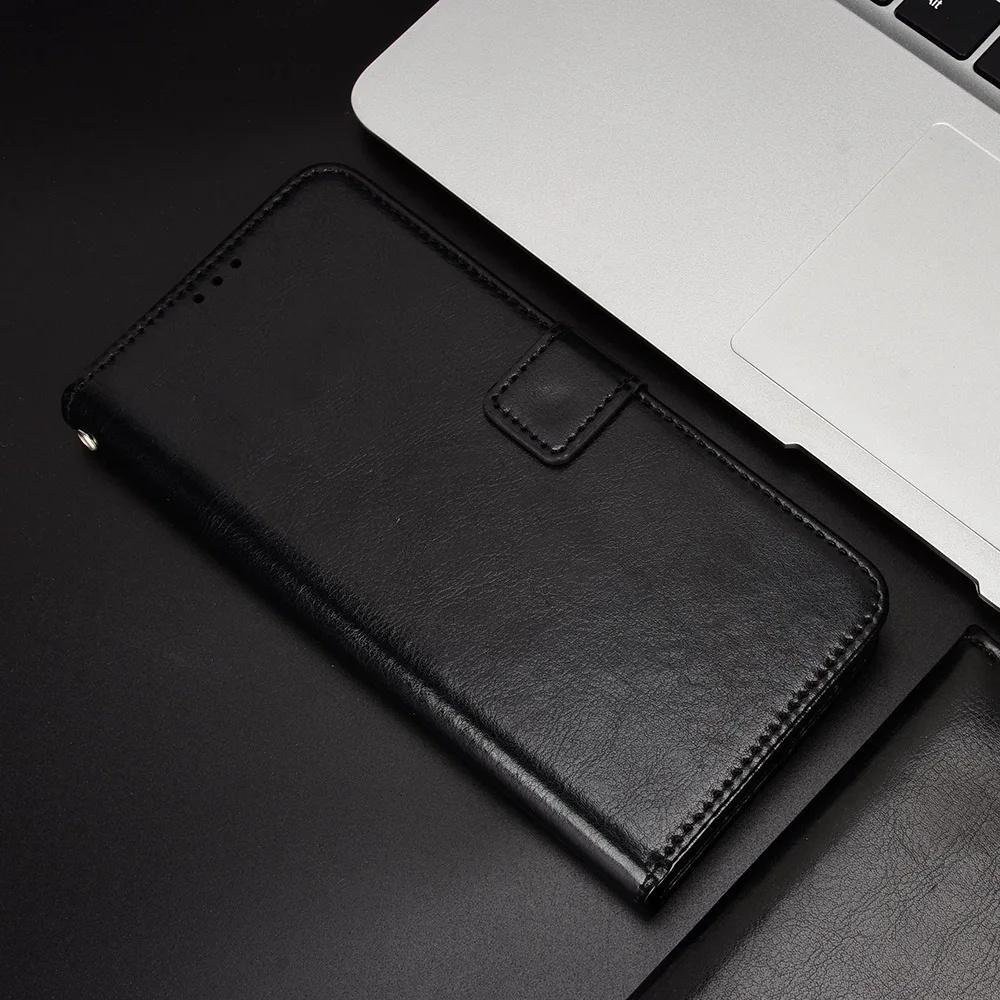 Motorola Edge 50 Pro Crazy Horse Wallet Flip Case, Black
