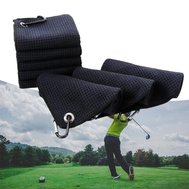 Water Absorption Golfs Club Head Cloth Cleaner Golf Ball Clean Towel Wipe Cloth