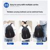 Unisex Casual Backpack - Durable Nylon Multi-Pocket Travel Bag , Ergonomic Shoulder Straps & Zipper Closure for Business Trips, Short-Distance Travel