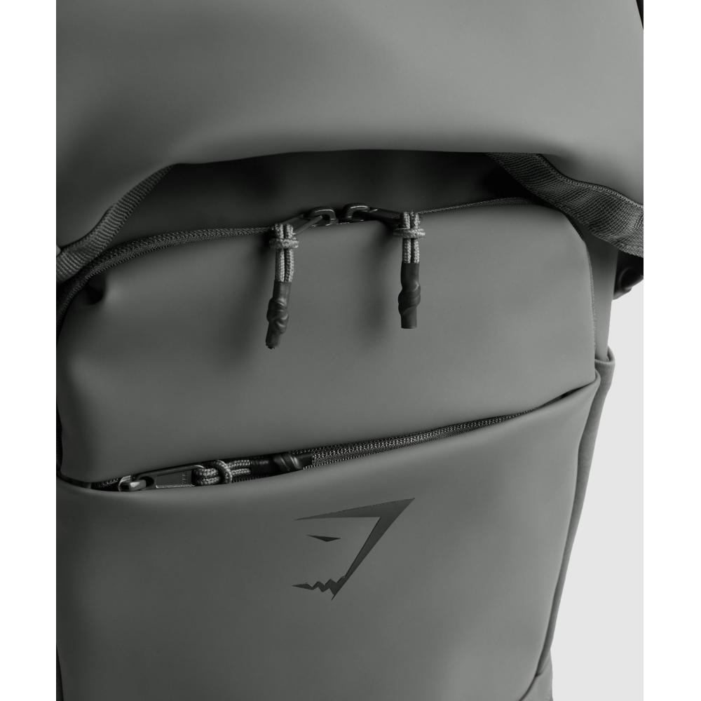 Kúpiť lacno Gymshark Elegantný batoh Roll Top Grafitovo sivý I2A9E