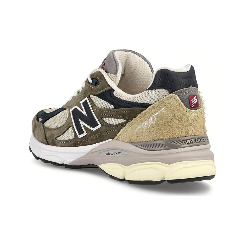 Teddy Santis x New Balance 990v3 Made in USA Oliwkowe Unisex Sneakers Szary Niebieski M990TO3