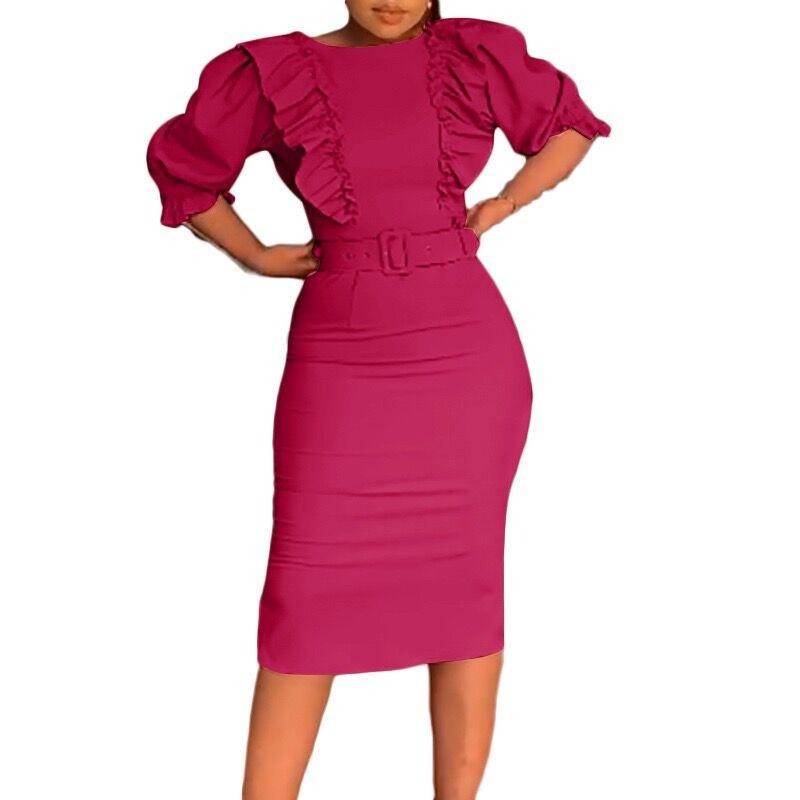 Women's New Temperament Slim Office Large Size Dress