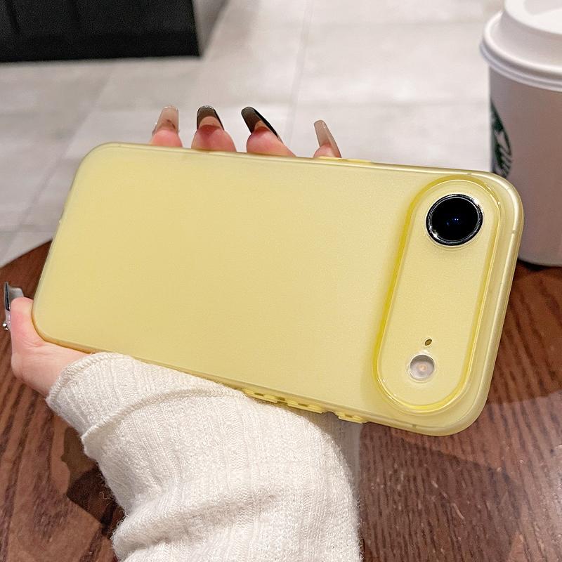 0.45mm Ultra Thin Matte Soft Silicone Case For iPhone Air 17 16 15 14 Pro Max Plus 16E Candy Color Translucent Slim Clear Shell