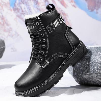 Herren-Freizeit-Sneaker mit hohem Schaft, Schneestiefel, strapazierfähig und warm, beliebt im Herbst und Winter, trendy und modisch