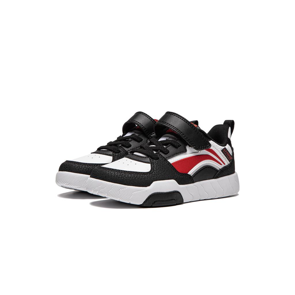 Li Ning Kids Comfortable Classic Shock Absorption Rebound Low-Top Sneakers Kids Sneakers Black YKNU060-3