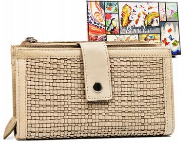 Large Women's Wallet Made of Natural Leather - Rovicky