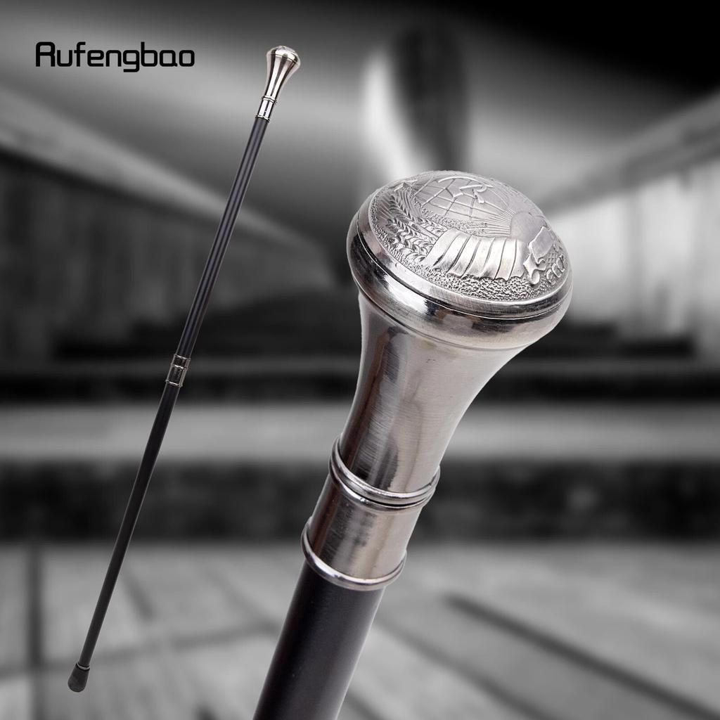 Russia Style Totem CCCP Relief Walking Cane Fashion Walking Stick Gentleman Luxury Crosier Knob Walking Stick 93cm
