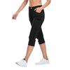 Women’s Stretch Waist Cargo Capri Pants with Multiple Pockets and Adjustable Hem for Outdoor Activities