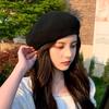 Summer Women's Beret Breathable Knitted Painter's Hat Korean Edition Versatile Casual Spring Autumn Pumpkin Hat