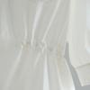 Summer Loose Drawstring Waist Shirt Dress Women's Korean Style Top