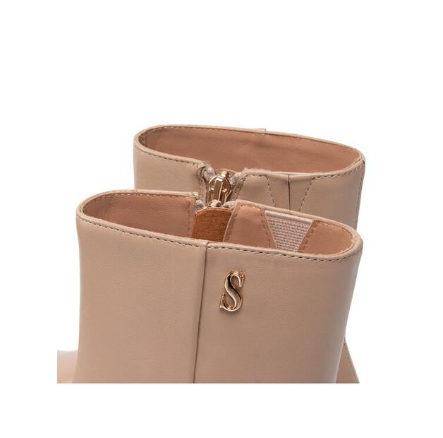 Simple Ankle Boots SL-26-02-000039 Beige