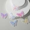 3D Sequins Butterfly Embroidered Patches Single Layer Clothes Sewing Patch  Bridal Hair Accessories
