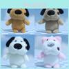 Chaveiro de Pelúcia Adorável Cachorro Brinquedo Macio Fofo Pingente de Bolsa Boneca Pendurada Para Crianças