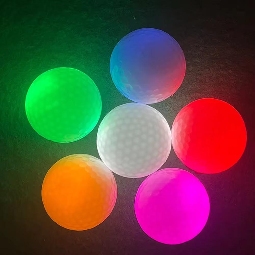 Multi Color Night Golf Balls Durable Luminous Colorful Golf Balls LED Golf Balls  Golf Accessories