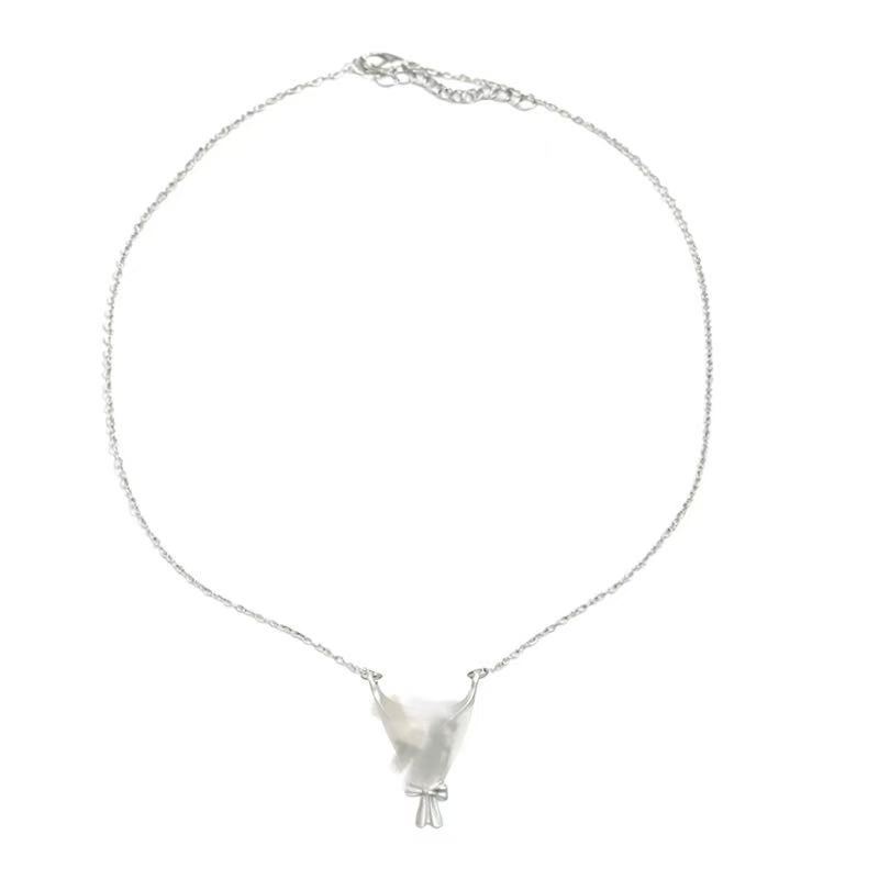 New flower stand creative necklace gift, design flower necklace