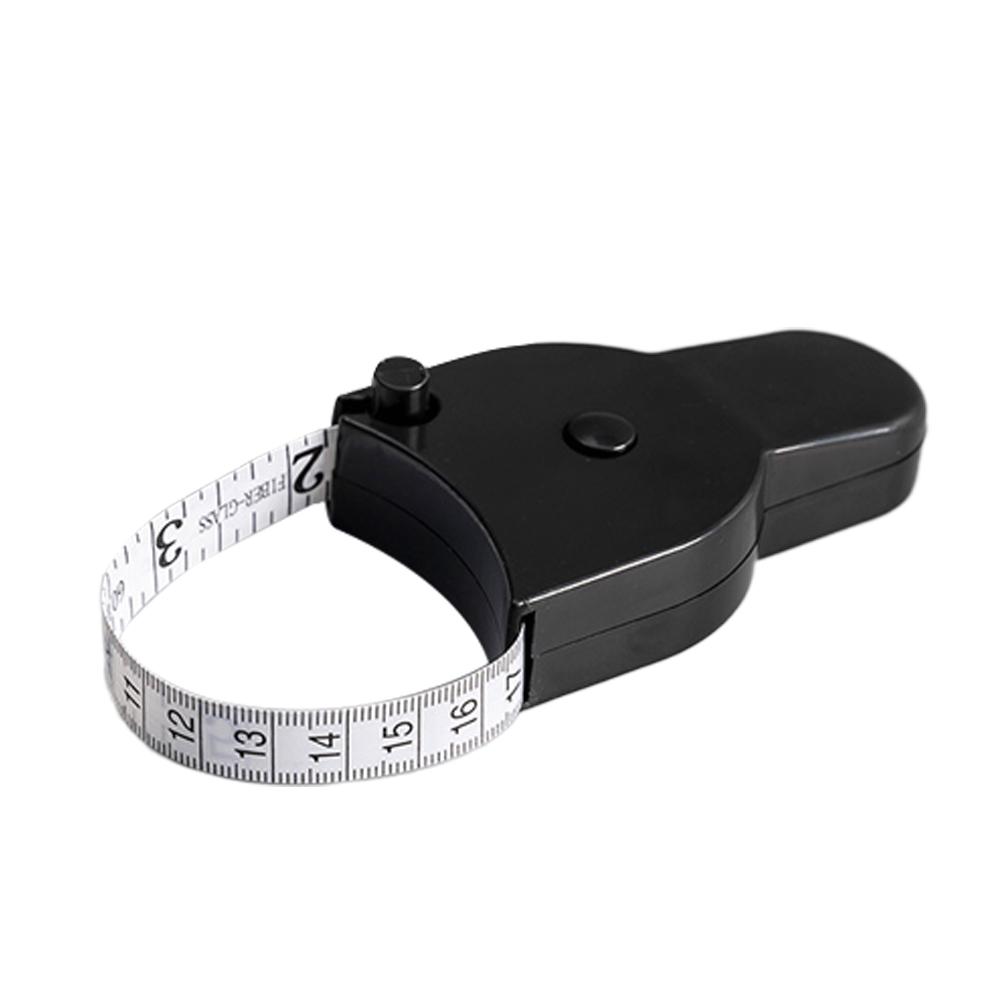 

Измерительная лента для тела, выдвижная сантиметровая лента, швейные инструменты, линейка для талии, дюймовая рулонная лента для инструмента для измерения тела чёрный