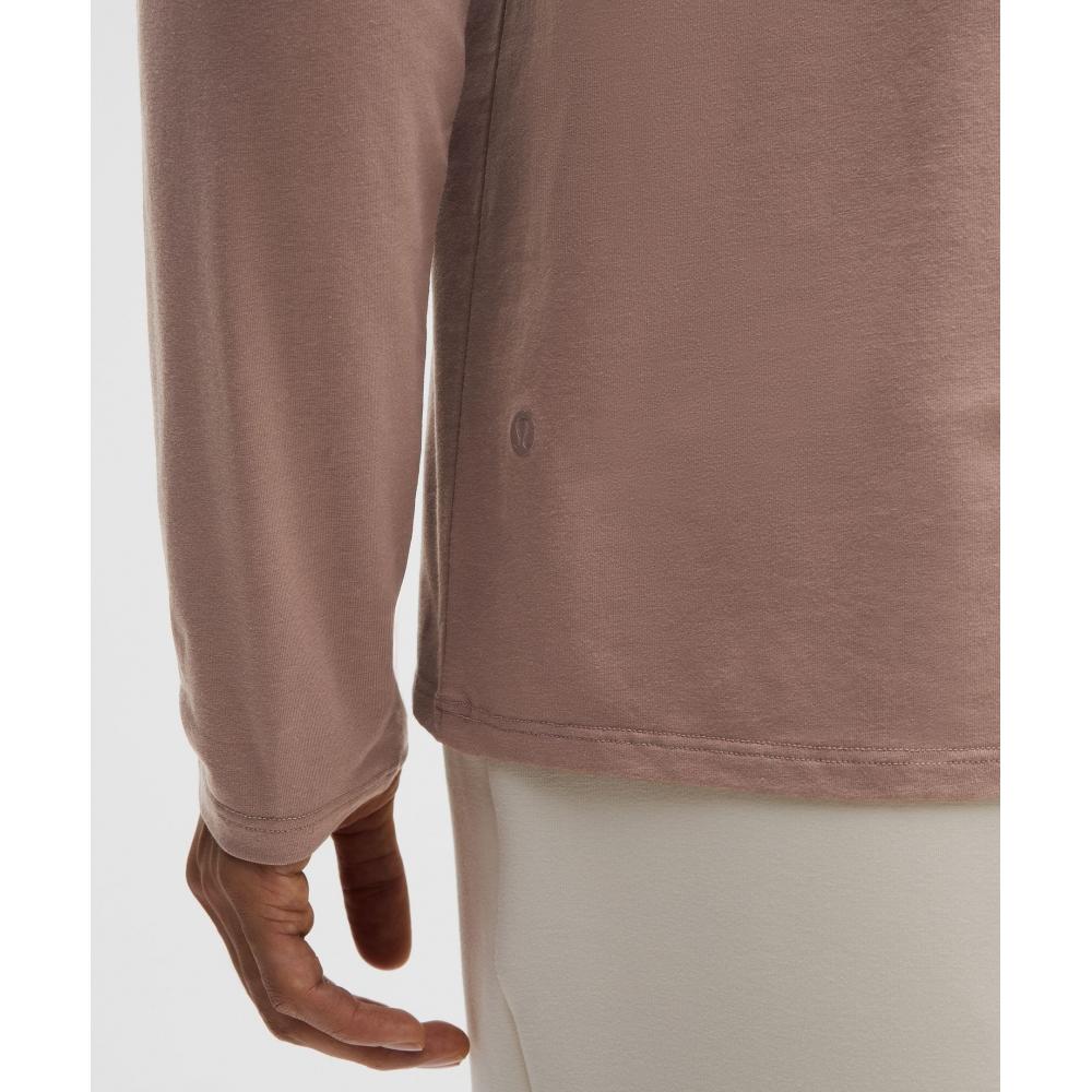 Lululemon Organic Cotton Classic Fit Long Sleeve Shirt Ashen Rose