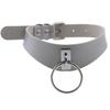 Harajuku Hip-Hop Punk O-Ring PU Leather Necklace Collar