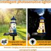 1Pc Solar Floor Lamp Ambient Decoration Luminous Lighthouse Led Yard Flower Halloween Lawn Lamp Garden Lamp