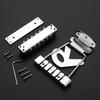 Short Guitar Tailpiece with Bridge Cover And Base Plate 6 String Electric Guitar Trapeze Tailpiece Bridge Easy Install