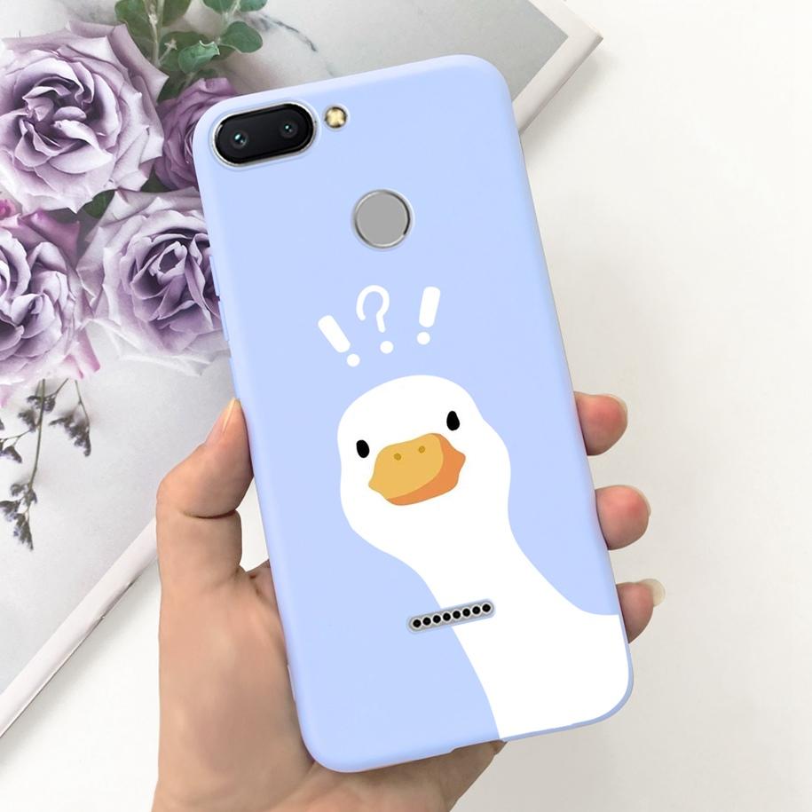 For Xiaomi Redmi 6 Case Redmi 6A Cover Cute Dinosaur Duck Cat Shockproof Bumper For Xiomi Redmi 6 6A Fundas Redmi6 Redmi6A Coque