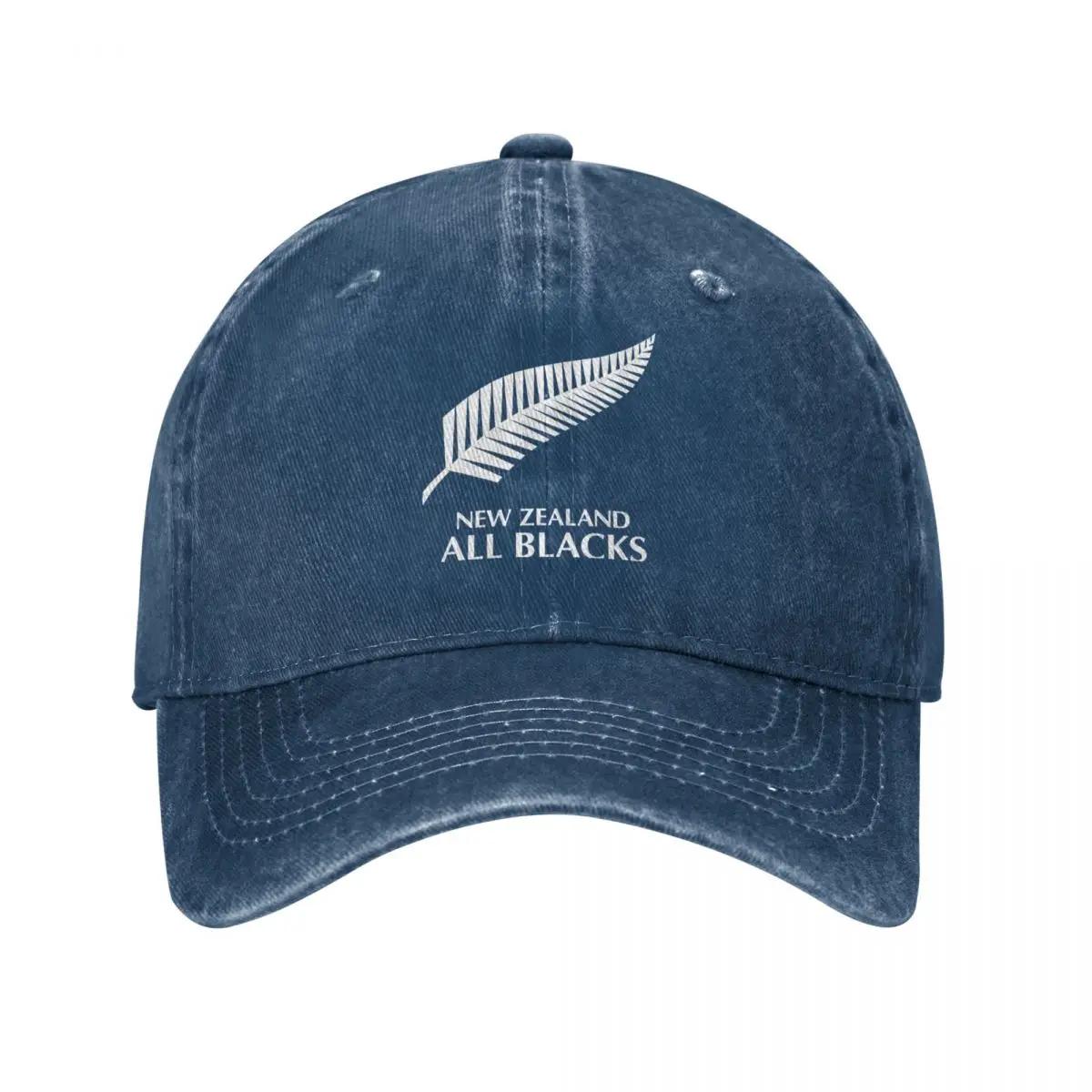 The best product for you Nieuw-Zeeland All Blacks Unisex Baseballpet Rugby Worldcup Sporten Distressed Denim Gewassen Hoeden Pet Mode Workouts Zonnecap Adjustable marineblauwe kleur