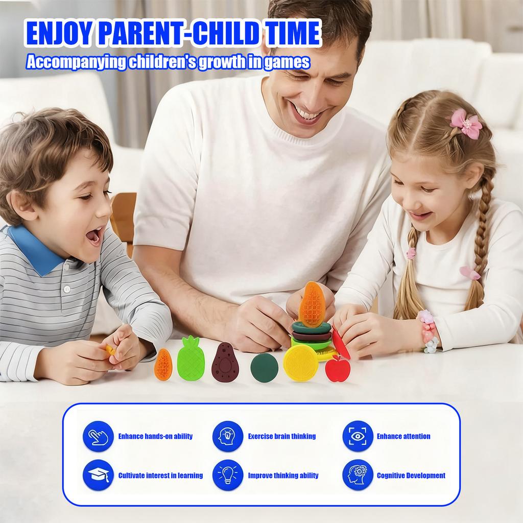 Children's Decompression Toy Colorful Sensory Strips Suction Cup Double-sided Sensory Strips