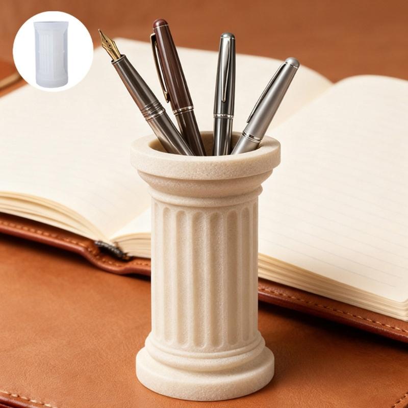 Versatile Silicone Mold Making Roman Column Planter Suitable for Crafts Jewelry Boxes Candle Holders Home Garden Use