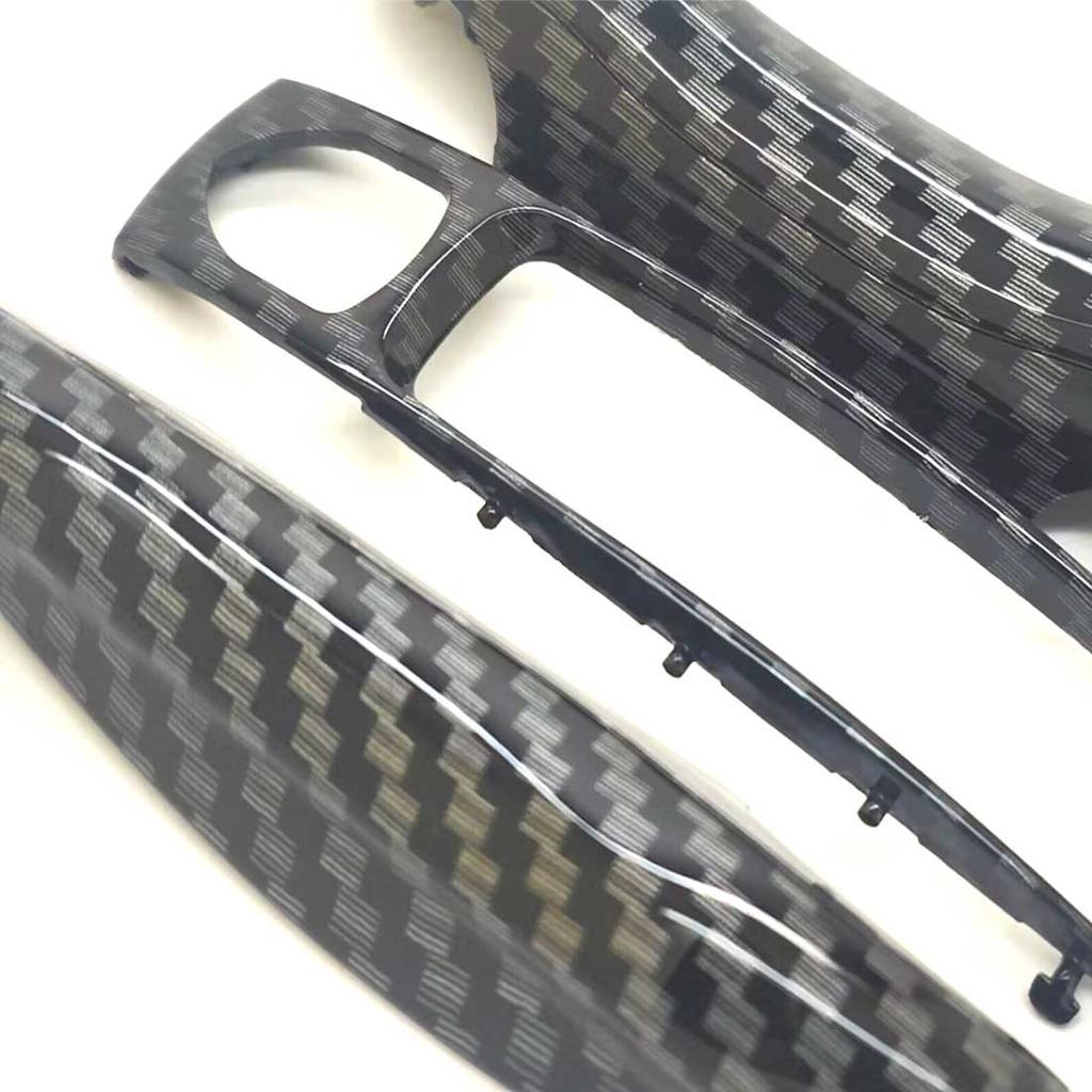 3 PCS Carbon Fiber Gloss Car Key Case For Porsche Cayenne 9ya Panamera 971 911 Macan Cover Replace Hard Shell
