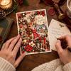 Seasonal Greeting Cards for Family Christmas Card 2D Flat Merry Santa Claus/Elf/Angel/Snowman Card Holiday Gatherings Party Favors Gifts Kids,