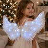 Cosplay Vleugels voor Kinderen Lichtgewicht Licht Engel Omhoog Theater LED Veer Kostuum met Bandjes Gloeiende Feeënvleugels Halloween Feest