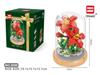 Micro Particle Building Blocks: Sunflower and Rose Bouquet for Valentine's, Qixi, Teacher's Day, and Christmas.