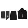 Halloween Karneval Namenloser Ghul Cosplay Kostüm Schwarzer Mantel Requisiten Halloween Outfit Vampir Cos Kostüm Performance Requisiten