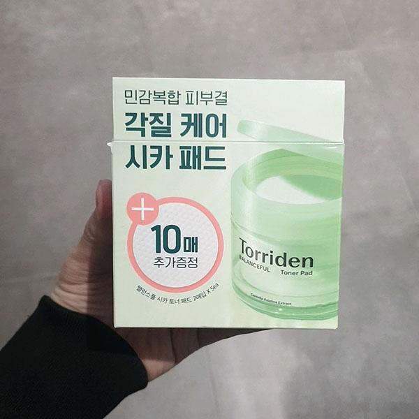 Torriden Balanceful Cica Toner Pad 60P + 10P