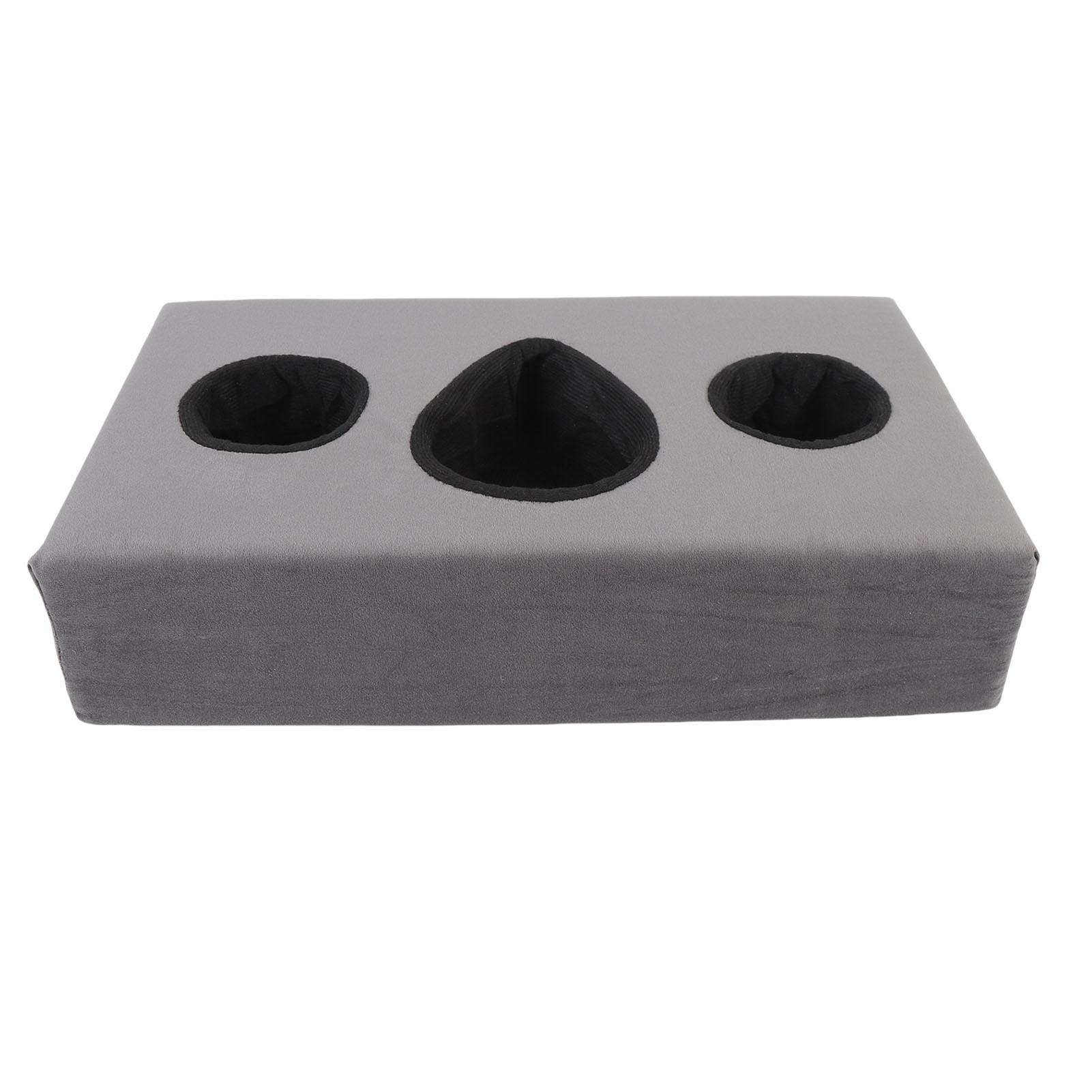 

Подушка-подстаканник для дивана Предотвращает проливы Губка 3 отделения Подставка для напитков для дивана для автомобилей, автодомов, лодок Gray