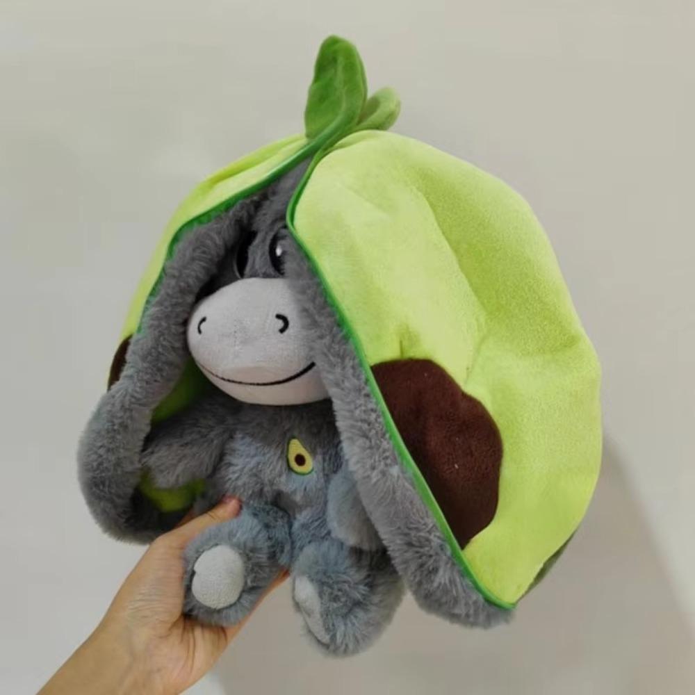 Kawaii Luminous Breathing Doll with Motion Lights Plush Breathing Stuffed Doll Strawberry Donkey Baby Sleeping Toys Plush Doll