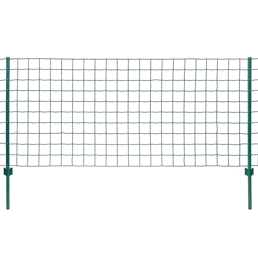 Vidaxl Euro Fencing, Steel, 20 X 1 M, Green