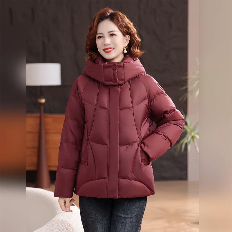 

Женская повседневная куртка с капюшоном на утином пуху Fengxun 3XL